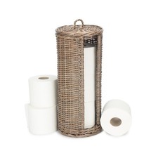 Open Round Rattan 3 Toilet