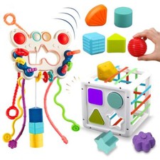 Kids Sensory Shape Blocks Toy