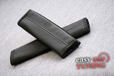 Black real genuine leather 2X