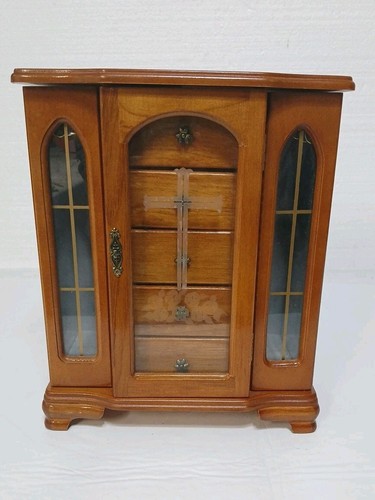 Wooden jewelry box drawers - jewelry,
