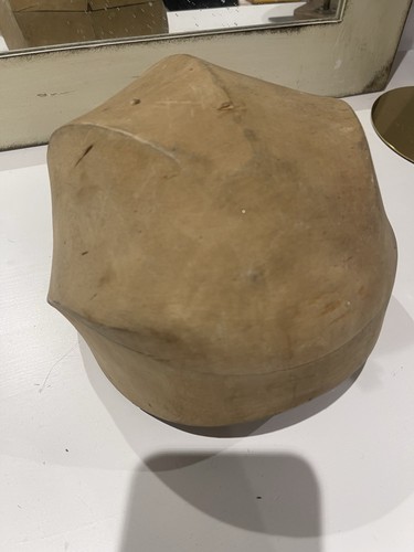 Vintage wooden hat - wooden, for