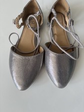 Metallic Silver Pointed Toe