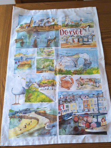 Dorset tea towel seaside 100 - towel,