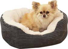 Jumbo Cord Plush Dog Bed –