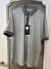 Stuburt Golf Polo Shirt - White/grey Marl - Medium