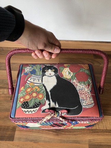Vintage tapestry patchwork cat - tapestry,