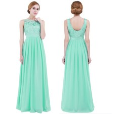 Womens Lace Wedding Bridesmaid Ball Gown Evening Dresses Prom Party Maxi Dress
