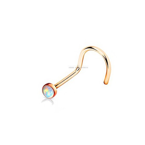 Opal nose stud screw twist - nose,