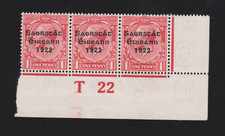 IRELAND 1922 Irish 1d Carmine