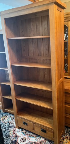 Solid oak bookcase - solid,