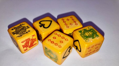 Vintage poker dice game - poker,