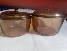 Set of 2 Vision Corning Glass