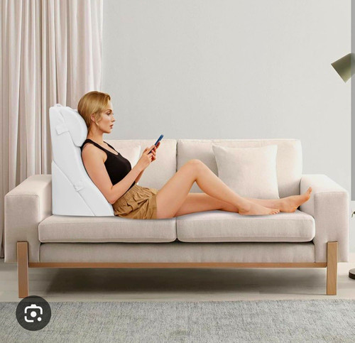 White foldable foam bed wedge - white,