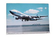 BOAC Boeing 747 "Jumbo" Jet Airliner postcard