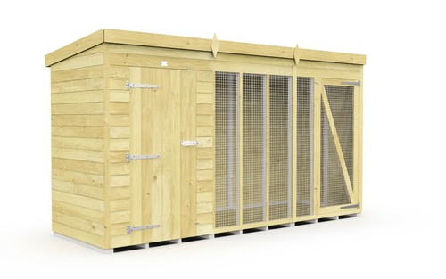 Dog kennel run 12ft - &, 4ft