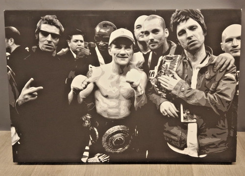 Black and white canvas picture - white,