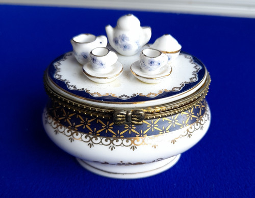 Porcelain tea set trinket - porcelain,