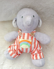 Vintage Mothercare Humphreys Corner Elephant Soft Toy In Stripey Dungarees Baby