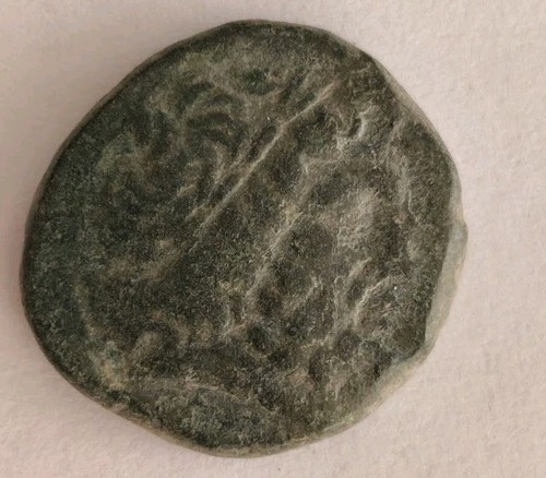 Ancient greek bronze coin with - ancient,