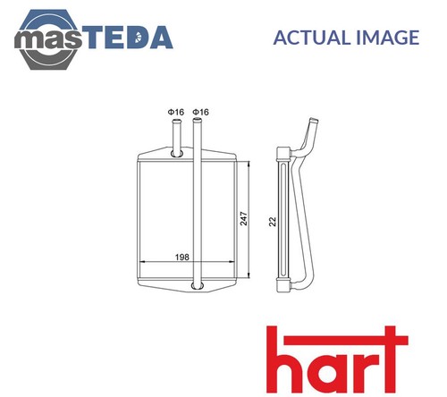 624 729 heater radiator - 729,