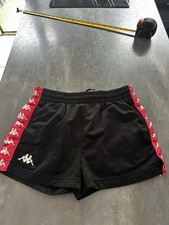 Retro Kappa Running Shorts Small Black Pink White Gym Football Sprinter