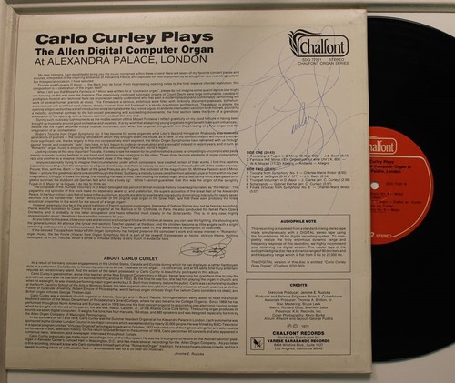 Carlo curley autographed - curley, lp