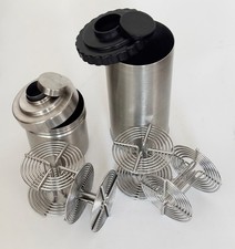 STAINLESS STEEL DEVELOPING TANKS 120 (2 SPOOL) + 120 MM (1 SPOOL) + 35MM SPOOL