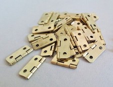 2x Mini Solid Brass Gold