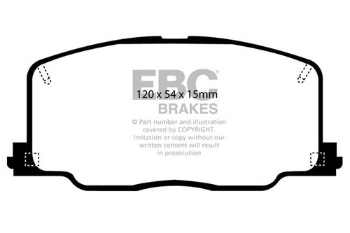 Ebc redstuff front brake pads - redstuff,