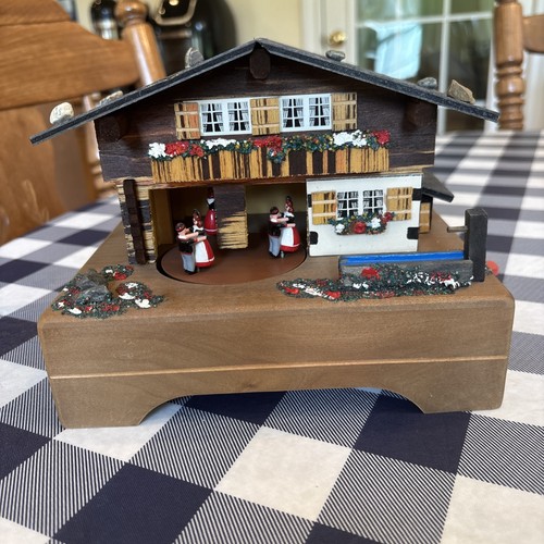 Vintage reuge swiss wood - vintage,