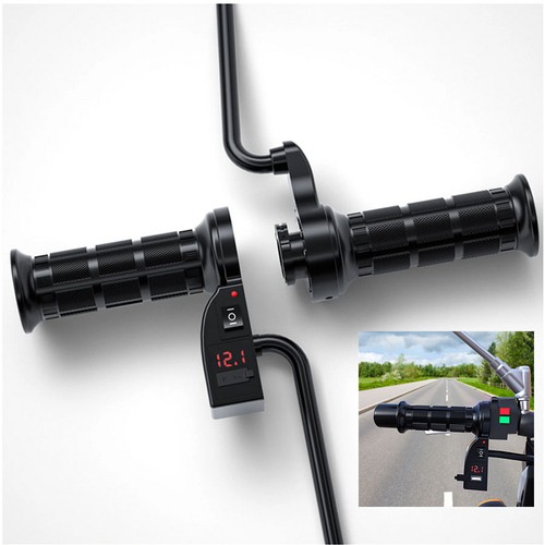22mm motorcycle hand heated - 2x,