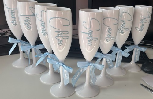 Personalised white champagne - personalised,