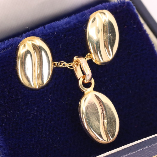 Vintage 9ct yellow gold coffee - vintage,