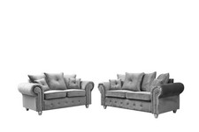 Olympia Velvet Plush Sofa Set