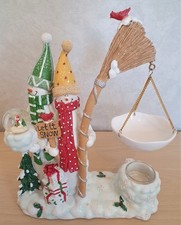 Yankee Candle Let It Snow Christmas Festive Snowman Tart Wax Hanging Burner