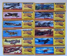 12 Flying Glider Plane Toy Birthday Kids Party Bag Filler Jet Fighters Vintage