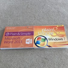Plain & Simple Windows 7, Microsoft Word 2013 Books