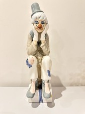 Casades Porcelain Clown Figurine – Hand Painted, Made in Spain, 26 cm, Vintage