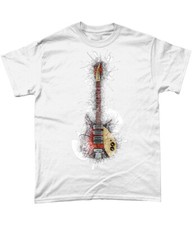 Rickenbacker Guitar Sketch T Shirt Beatles John Lennon 60s