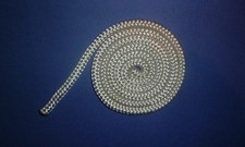 WHITE Double Braid Rope Braid on Braid Horse Parelli Polyester Halters Rein DB