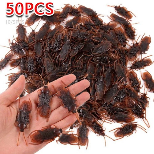 50pcs fake bugs cockroach - fake,