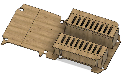 Ply camper pod storage bed - storage,