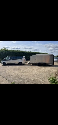 Galvanised car trailer with - galvanised,