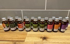 18x Purdy & Figg * EMPTY * Used  Essential Oil Brown Glass Bottles 20ml