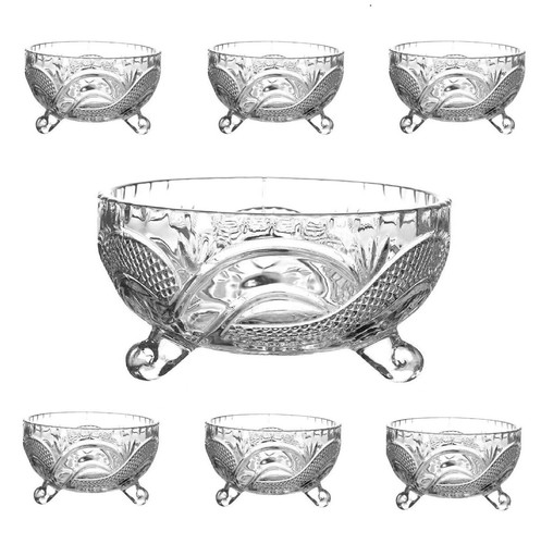 Glass bowl large heavy clear - heavy,