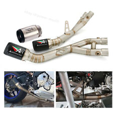 Slip On For Yamaha R1 YZF-R1 R1M 2015-2025 Carbon Exhaust Muffler Mid Link Pipe