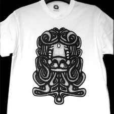 Nara (2018) Hand screen-printed T-shirt by Cujo Cussler (medium)