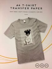 A4 Iron on T-Shirt - Transfer Paper For Ink Jet Print - Pack of 2.
