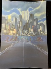 AKIRA Animation Cel Background