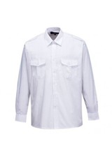 Classic Mens White Pilot Shirt